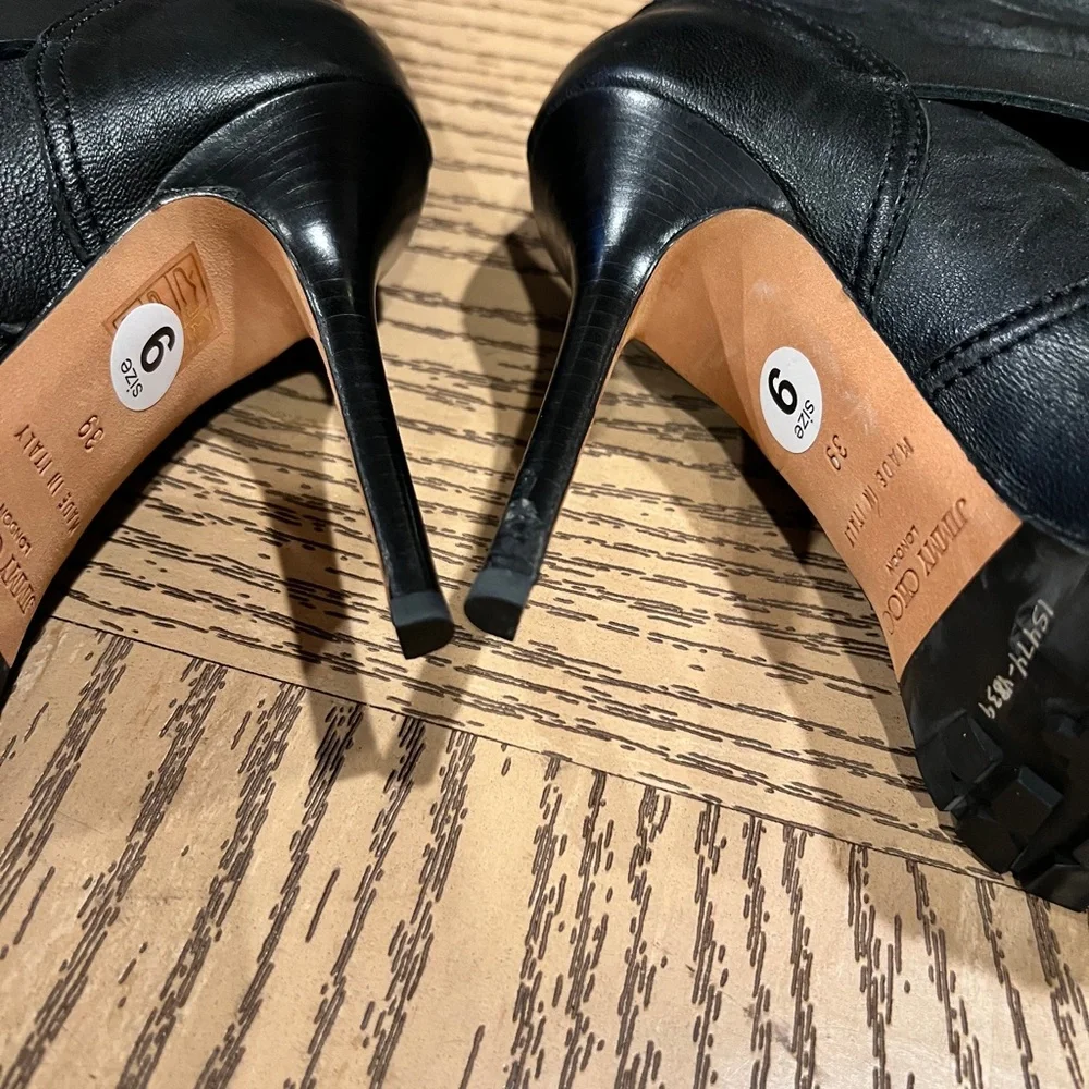 Jimmy Choo Leather Boots Size 9 - Picture 6 of 7